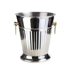 Cubo de hielo para licores, champán, oro rosa, Metal, acero inoxidable, reutilizable, Italia, whisky comercial, obsequios minimalistas para exteriores - Product Image 5