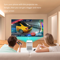 Projecteur vidéo intelligent LED Full HD CRE CR35 avec haut-parleurs intégrés, Android, mini-projecteur LCD portable pour home cinéma, prise en charge 4K