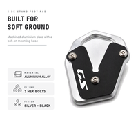 Béquille latérale de moto en alliage d'aluminium pour BMW F450GS 2026, support de béquille, pied de support, argent/noir, nouvelle arrivée