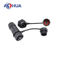 Type de soudure équipement agricole 2 ~ 8Pin connecteur de câble mâle femelle en plastique M12 monté sur panneau connecteur AC/DC IP68 LED
