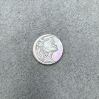 Piezas de Joyería de Madreperla con Patrón de Sailor Moon Talladas con CNC, Conchas Naturales para Hacer Collares y Pulseras