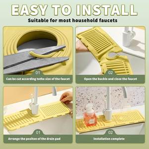 Best-selling <b>Silicone</b> Rectangular Water tank Drainage Pad, Faucet protection Pad and Gasket - Product Image 5