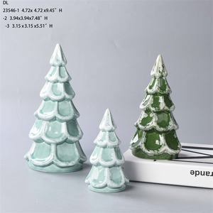 BESTCERA磁器クリスマスオーナメントLED装飾セラミッククリスマススペクタクルセラミッククリスマスツリーLEDグロー付き - Product Image 6