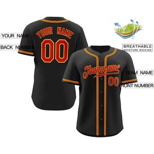 Camiseta de Béisbol Personalizada Unisex para Adultos, con Nombre y Número Bordados, Talla Grande, Cuello de Béisbol, Camisa Deportiva - Product Image 2