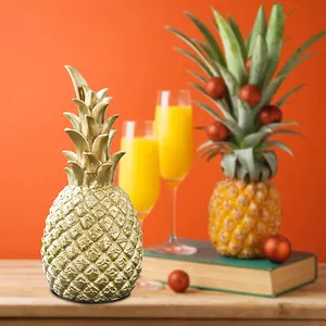 K&B high home decor ceramic art & craft pineapple saving bank home accessories decoration