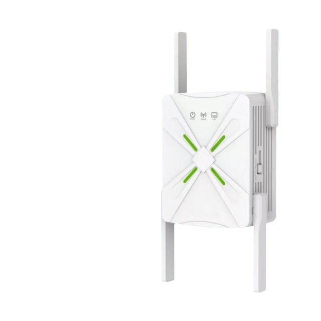 Hot Selling Dual Band Wireless 1200mbps 2.4 Ghz Range Extender 4 Antennas Indoor Wifi Repeater