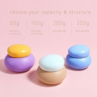 Bouteille de crème en plastique avec logo personnalisé, étiquette privée, pot pour beurre corporel, emballages pour soins capillaires, masque capillaire, après-shampoing