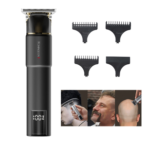 Máquina de Cortar Cabello Profesional de Acero Inoxidable con Pantalla LCD, Recargable por USB, Resistente al Agua IPX6, Afeitadora de Barba para Uso Doméstico y Barbería - Product Image 1
