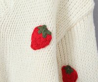 Cardigan en tricot personnalisé pour femme, à manches ballon brodées, moderne et tendance, veste d'extérieur pour l'hiver