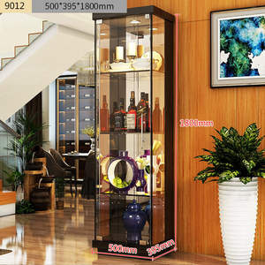 <span class=keywords><strong>Vitrina</strong></span> Moderna de Vidrio Templado para Exhibición de Copas de Vino con Iluminación para Centro Comercial - Product Image 3