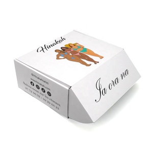 Boîte d'emballage de luxe en papier kraft recyclable pour maillots de bain et bikinis, boîte cadeau personnalisée pour vêtements féminins - Product Image 3