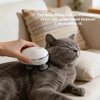 Masajeador Eléctrico Moderno para Mascotas, de Silicona Suave, 3 Modos Ajustables, Inalámbrico, Portátil, Relajación Profunda