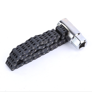 <span class=keywords><strong>Clé</strong></span> à Double chaîne/acier inoxydable, pour camion, voiture, filtre à huile, pince à chaîne, outil d'installation de la douille - Product Image 4