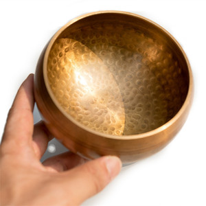 Bol en cuivre indien Antique, batteur à main, grand prix, pour <span class=keywords><strong>chant</strong></span> <span class=keywords><strong>tibétain</strong></span>, casserole de méditation, grande inde - Product Image 5