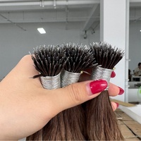 Extensions de cheveux naturels à anneaux nano, double épaisseur, qualité supérieure, directement de l'usine Beach Wave