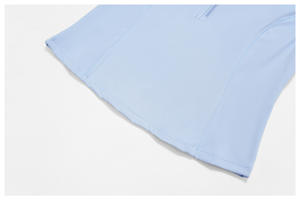 <span class=keywords><strong>Blazer</strong></span> court à manches courtes, col montant, fermeture éclair, ajusté, pour yoga, course à pied en plein air, fitness - Product Image 6