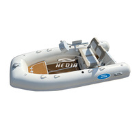 Yacht de pêche gonflable Hedia 3M Rib 330 300 avec coque rigide en aluminium, bateaux gonflables de 3,3 m à vendre
