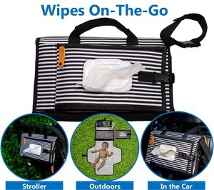 BSCI personnalisé Portable nouvelle maman ou papa <span class=keywords><strong>sac</strong></span> de voyage <span class=keywords><strong>Parents</strong></span> embrayage tapis de couche fille garçon infantile bébé couche matelas à <span class=keywords><strong>langer</strong></span> - Product Image 4