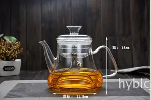 1300ml Glass Filtering Tea Maker Teapot With Candle Heating Warmer And Double Walled Tea Cups Contemporary Teapot Set