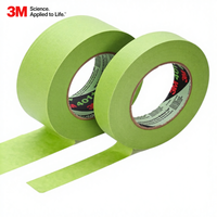 Ruban de masquage en papier crépon vert 3M 401+ anti-frisottis, découpe personnalisée pour applications de masquage en retouche automobile