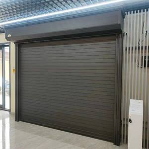 Couleurs personnalisées Portes extérieures Fenêtre en saillie en alliage d'aluminium Portes commerciales intelligentes à volet roulant pour les entreprises - Product Image 1