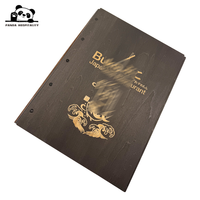 Couverture de menu personnalisée, porte-menu, logo personnalisé pour restaurant, carte de menu en bois contreplaqué, panneau de menu