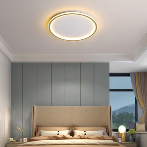 Lampu langit-langit LED ultra-tipis Modern, lampu bulat, perlengkapan lampu langit-langit sederhana untuk kamar tidur dan kamar mandi - Product Image 3