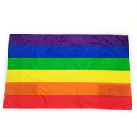 Impression de logo en gros de couleurs vives Gay Pride Cape lesbienne Polyester drapeaux de corps personnalisés en plein air pour l'événement
