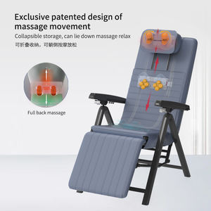 Masajeador corporal Silla de masaje <span class=keywords><strong>Shiatsu</strong></span> plegable con respaldo ajustable y calefacción trasera Masaje eléctrico personalizado OEM completo - Product Image 6