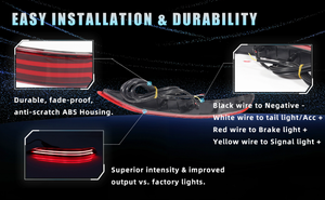 Светодиодные задние фонари-отражатели (стоп-сигналы, поворотники) для Chevrolet Equinox 2017-2022, <span class=keywords><strong>3</strong></span>-в-1: стоп-сигнал, указатель поворота, ходовые огни - Product Image 2