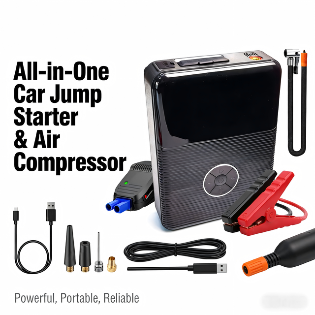 2000A Peak 21800mAh 12V Lithium Jump Starter Power Bank Mini Box with LED Flashlight USB-C Charging for Cars Trucks