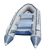 Bateau à rames gonflables de 4.3m en aluminium, avec moteur hors-bord, approuvé Ce