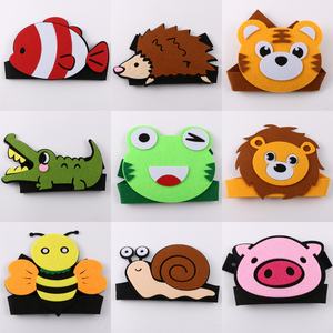 Fascia per capelli in tessuto Non tessuto per capelli con decorazioni animali carini per bambini - Product Image 6