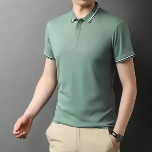 2024 nuevo verano logotipo personalizado Golf hombres Polo camisa 50% Algodón 50% poliéster hombres Polo camiseta con logotipo