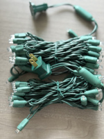 Échantillon de douilles LED miniatures C7 C9 pour ampoules, avec câble en cuivre, connecteurs mâles et femelles, clips d'installation, ampoules étoile