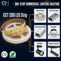 Bande LED pour chambre à coucher, Bande LED COB 24V, Bande LED COB 24V Blanc Chaud, Profilé LED intelligent COB 12V
