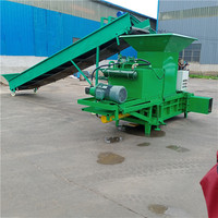 Presse à balles hydraulique pour paille et foin avec moteur, capacité de 2000 kg, usage agricole, origine Shandong, longue durée de vie
