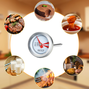 Termómetro de Cocina Mini SW, Termómetro de Acero Inoxidable Duradero con Dial para Parrilla, Ahumador, Herramientas para Barbacoa, Termómetros para Asar, Hornear y Carne - Product Image 6