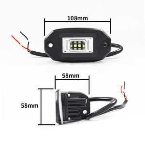 ไฟส่องสว่างแบบฝัง LED สำหรับรถออฟโรด SUV รถกระบะ ATV ไฟกันชน ไฟถอยหลัง สีขาว เหลือง แดง ชุดติดตั้งง่าย - Product Image 3