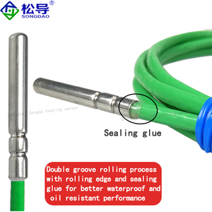 مسبار حراري من النوع K مقاوم للماء والزيت، مستشعر حرارة بسلك PTFE أخضر - Product Image 4