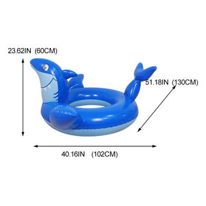 Juegos Acuáticos, Anillo de Natación para Bebés, Tubo Inflable de Tiburón para Piscina, <span class=keywords><strong>Flotador</strong></span> Divertido para Niños, Anillos de Natación - Product Image 4