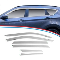Protecteur de pare-brise noir du fabricant, pare-pluie chromé pour Soueast DX8 plus 2020