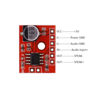 XS9871 Mini classe AB carte amplificateur numérique 5V mono 5W amplificateur de puissance audio module de bricolage