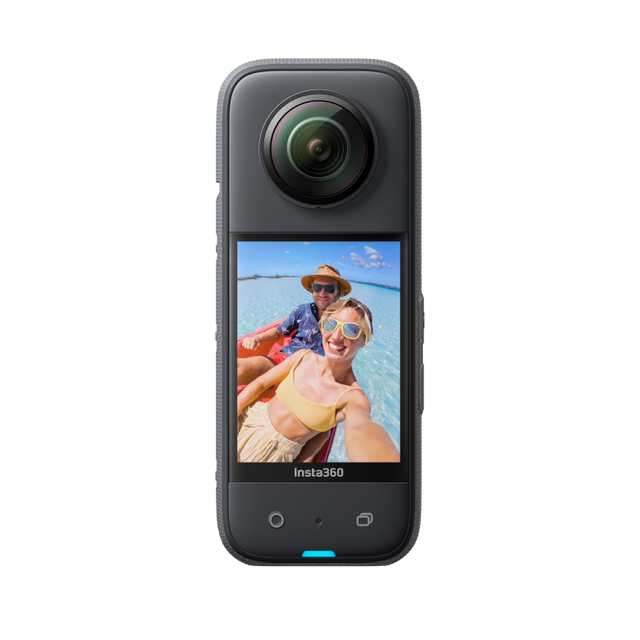 New X3 - Waterproof 360 Action Camera with 1/2" 48MP Sensors, 5.7K 360 Active HDR Video, 4K Single- for LivingLens