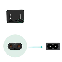 Prise de cordon d'alimentation secteur à 2 broches chaude pour X box Series PS3 Slim / PS4 / PS5 play station 4 remplacement du câble d'alimentation mince