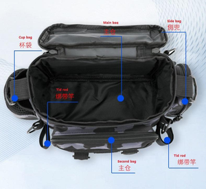 Sac à dos léger et compact à bandoulière unique, multifonctionnel, pour la pêche à la mouche en plein air, sac de poitrine spécial pour le rangement des leurres - Product Image 6