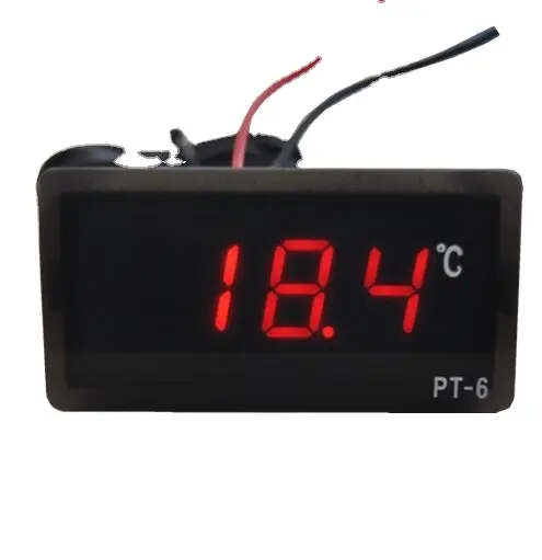 Yüksek hassasiyetli gömülü dijital elektronik termometre buzdolabı dondurucu endüstriyel sıcaklık probu PT-6