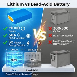 แบตเตอรี่ลิเธียมทรงสี่เหลี่ยมสีน้ำเงิน German Stock 60V 20Ah พร้อมเซลล์จีน 2600mAh 16s7p, BMS 50A และปลั๊ก XT60 3A - Product Image 4