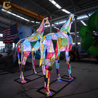 SGL14 Thema Zoo Park Laterne Dekoration Event Festival Geometrisches Prisma Giraffe Tier laterne Fabrik