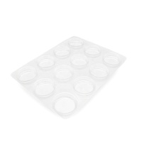 Boîte personnalisée en PET pour truffes, plateau à chocolat, blister rond pour bonbons, biscuits, sushis - Recyclable/Jetables OEM/ODM